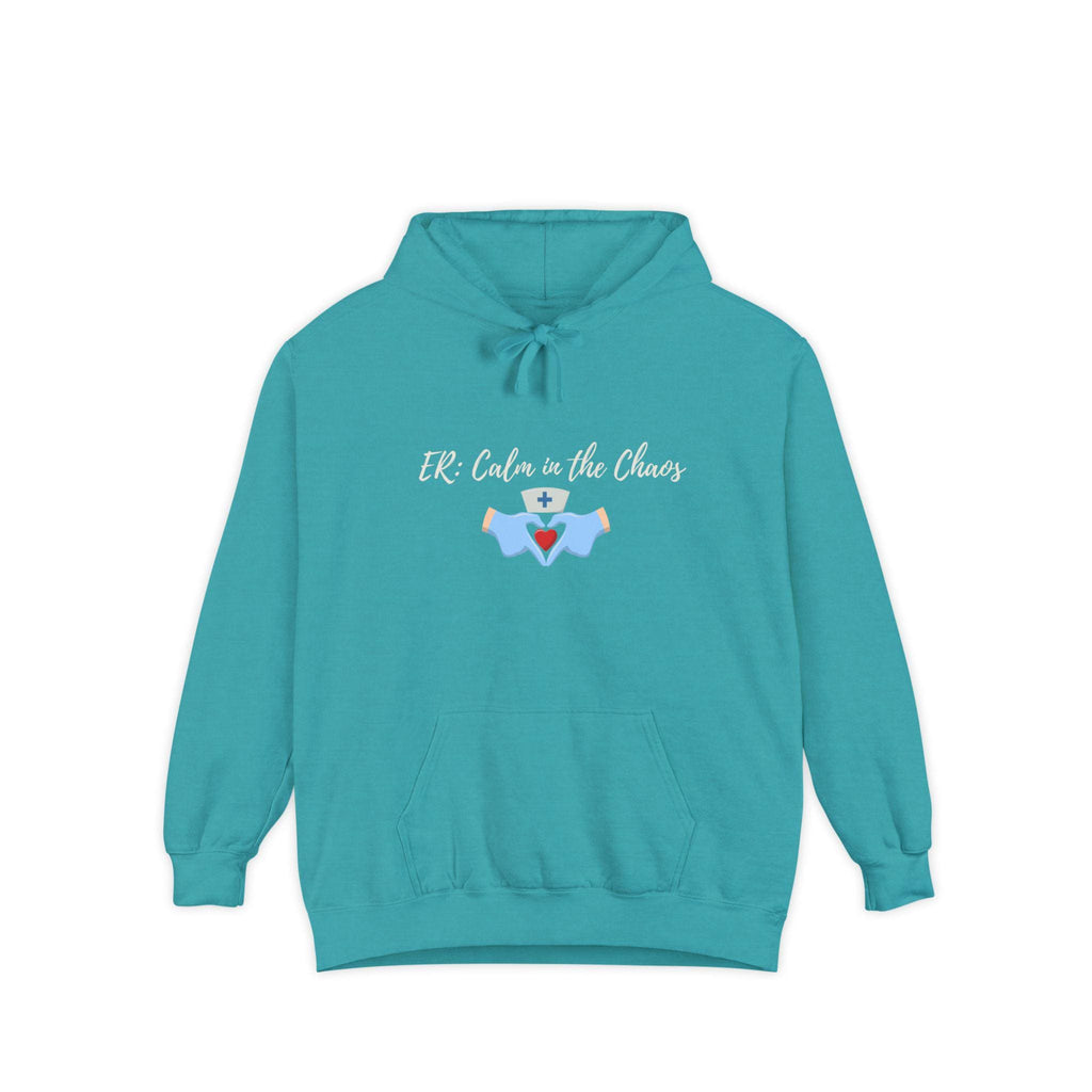 Embroidered ER Nurse Hoodie, Comfort Colors RN Gift, Personalized