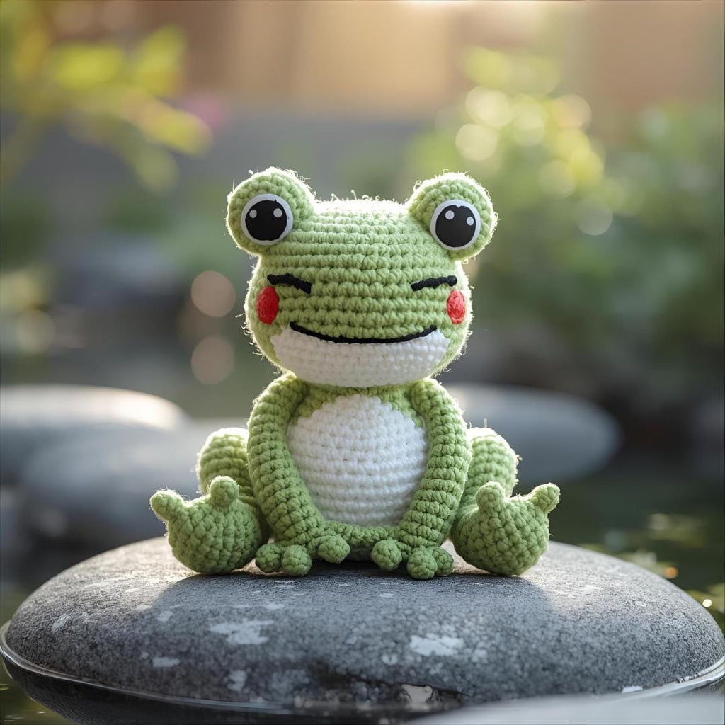 Amigurumi Frog Crochet Pattern – DIY Plush Toy PDF – Beginner Friendly