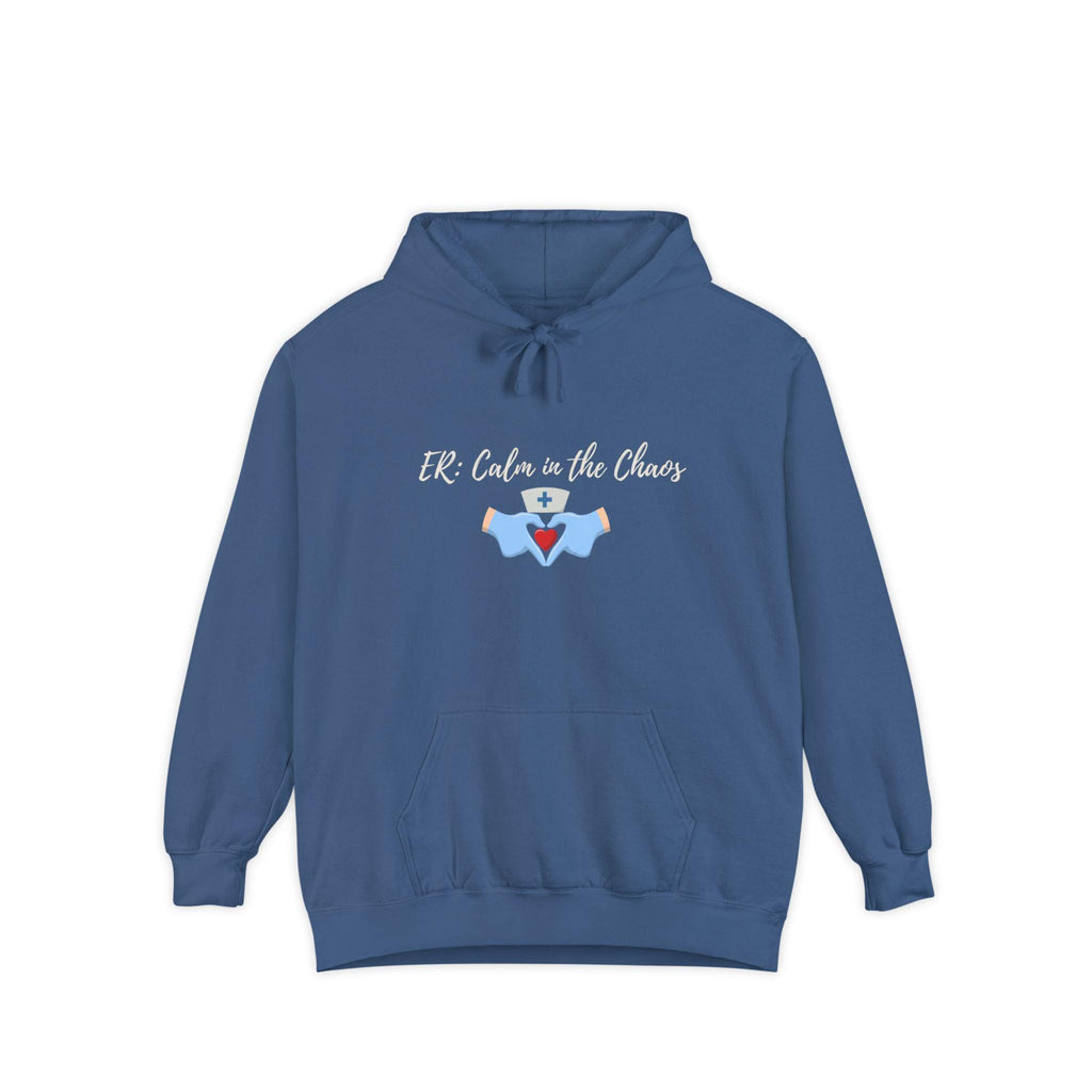 Embroidered ER Nurse Hoodie, Comfort Colors RN Gift, Personalized