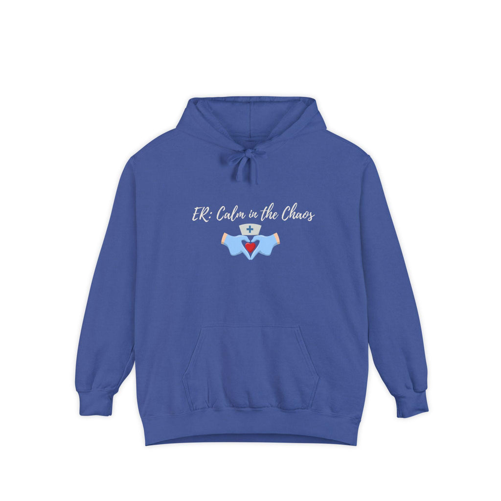 Embroidered ER Nurse Hoodie, Comfort Colors RN Gift, Personalized