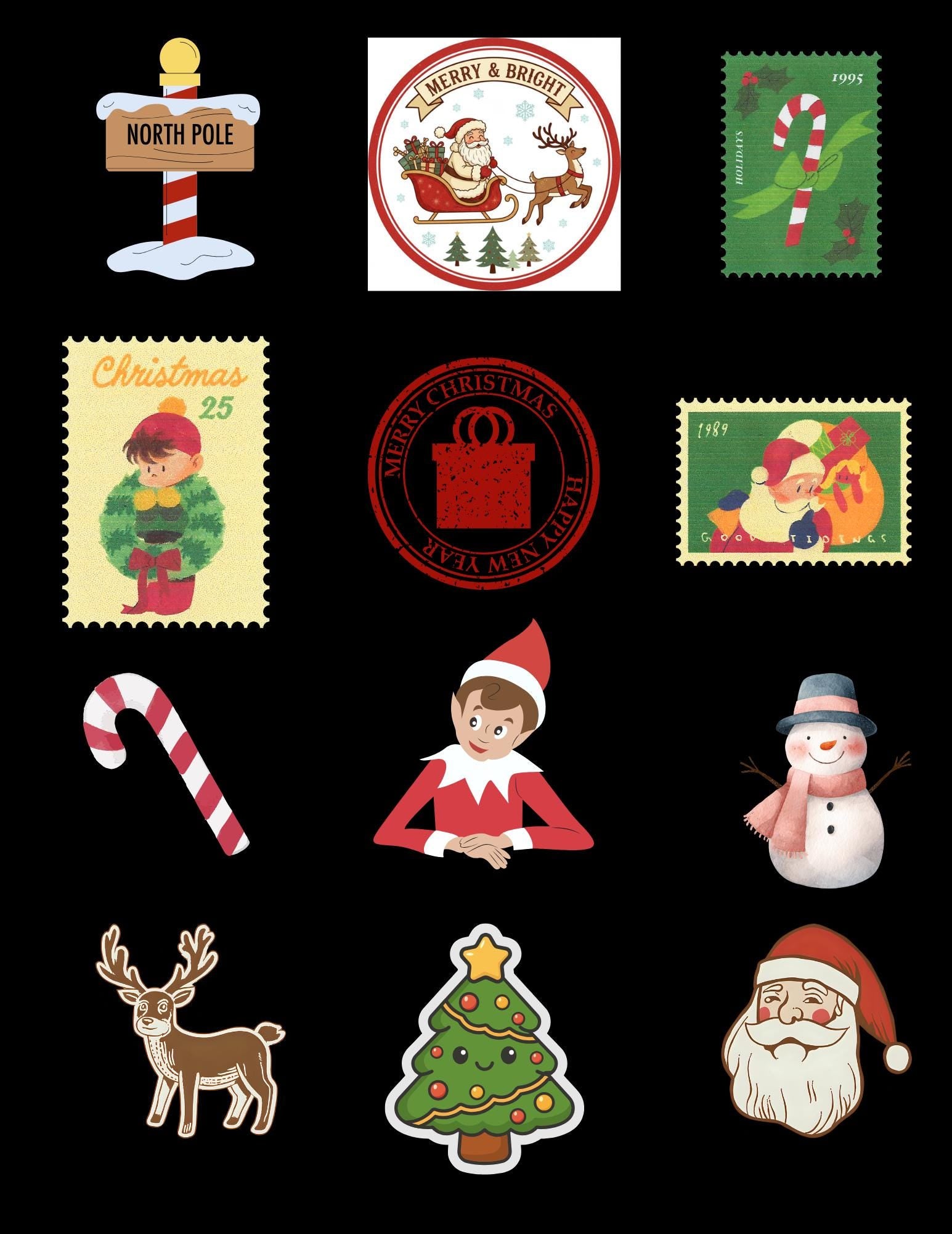 71 Santa Letters + Certificates, Envelopes & North Pole Stamps – Christmas Activity Pages – Editable Printable