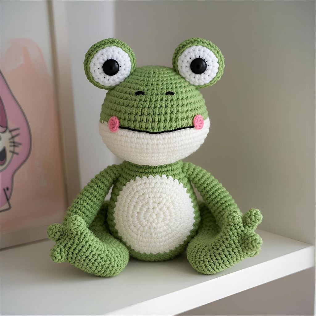 Amigurumi Frog Crochet Pattern – DIY Plush Toy PDF – Beginner Friendly