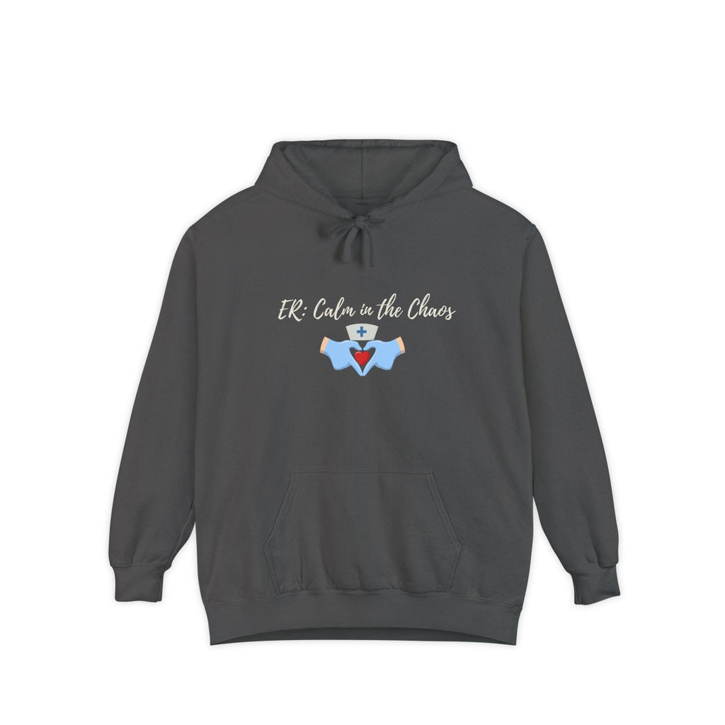 Embroidered ER Nurse Hoodie, Comfort Colors RN Gift, Personalized