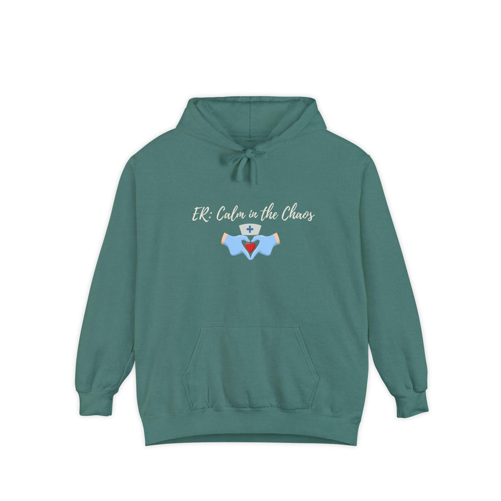 Embroidered ER Nurse Hoodie, Comfort Colors RN Gift, Personalized
