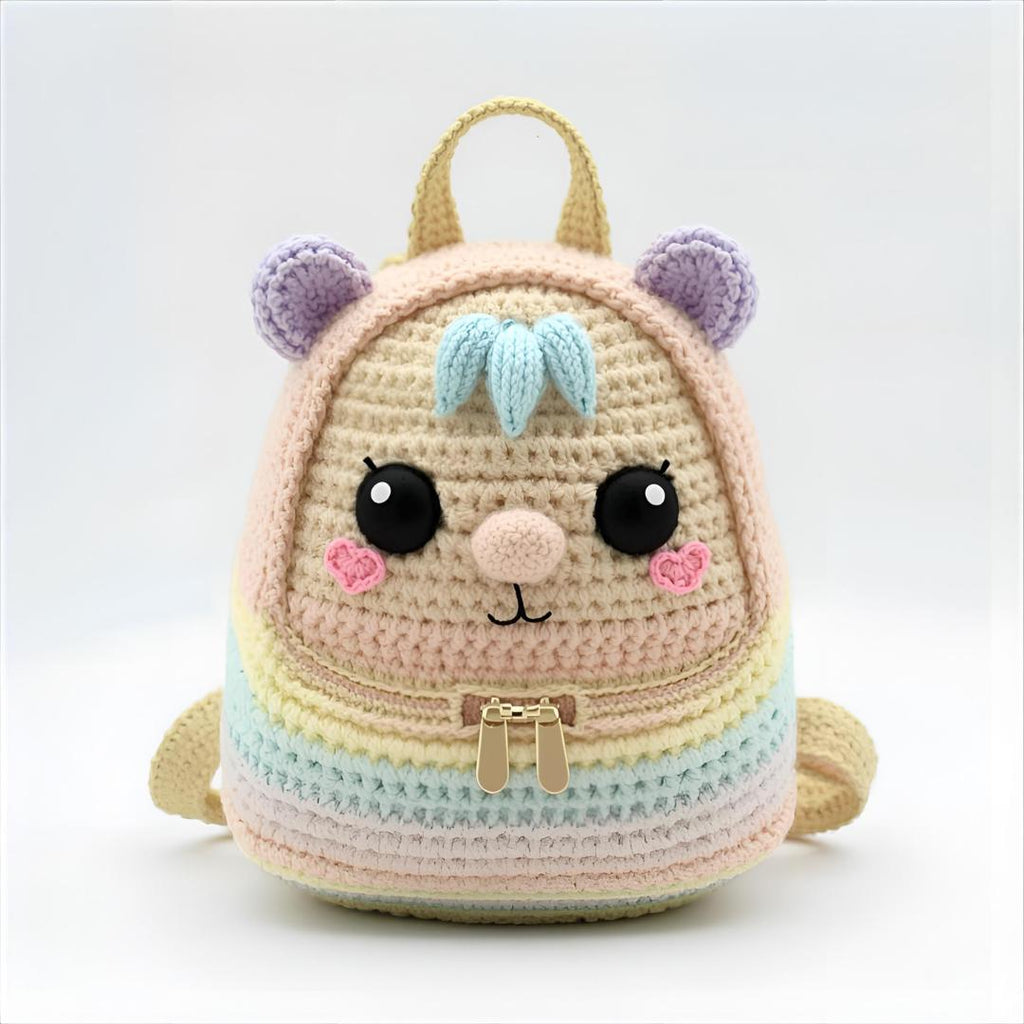 Chibi Anime Crochet Bag Patterns – 7 Mini Backpack PDF Bundle with Instructions
