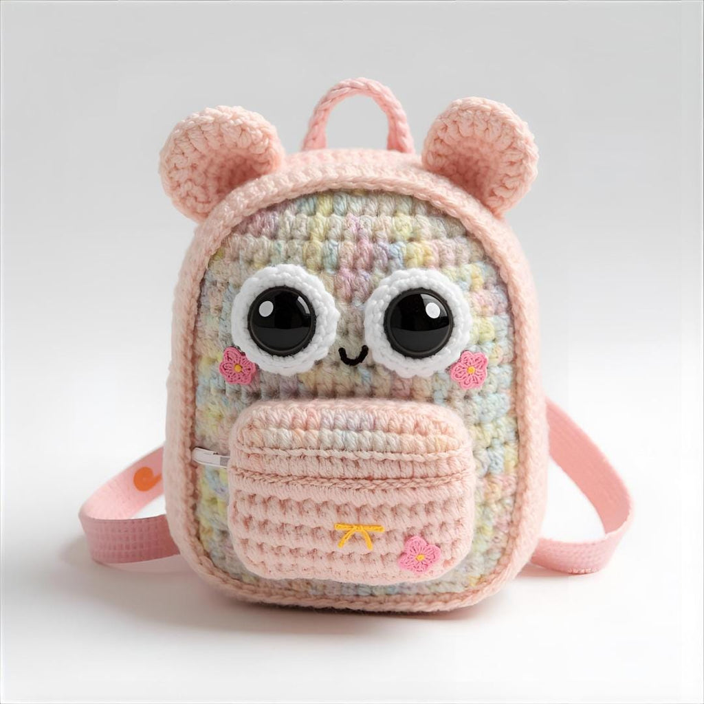 Chibi Anime Crochet Bag Patterns – 7 Mini Backpack PDF Bundle with Instructions