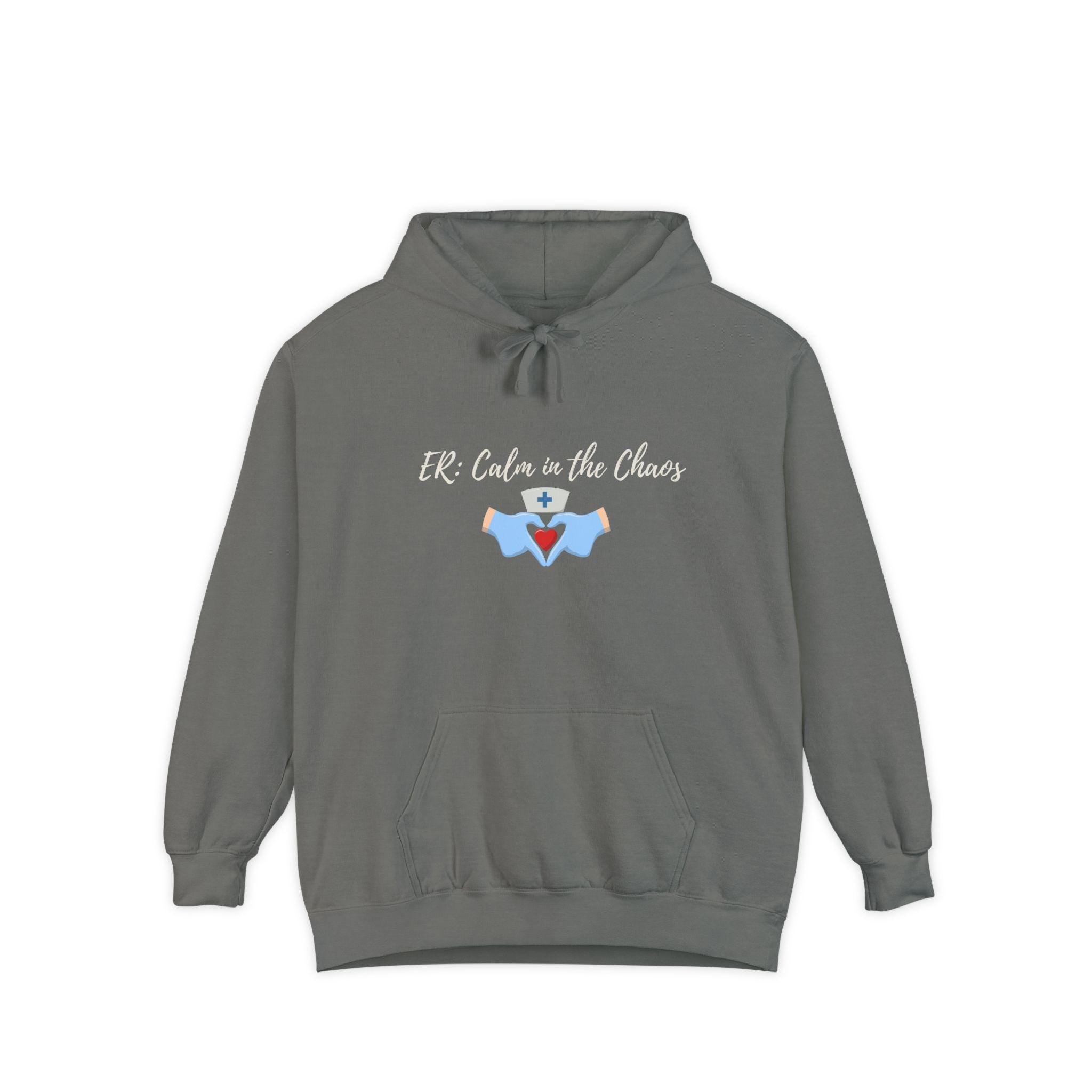 Embroidered ER Nurse Hoodie, Comfort Colors RN Gift, Personalized