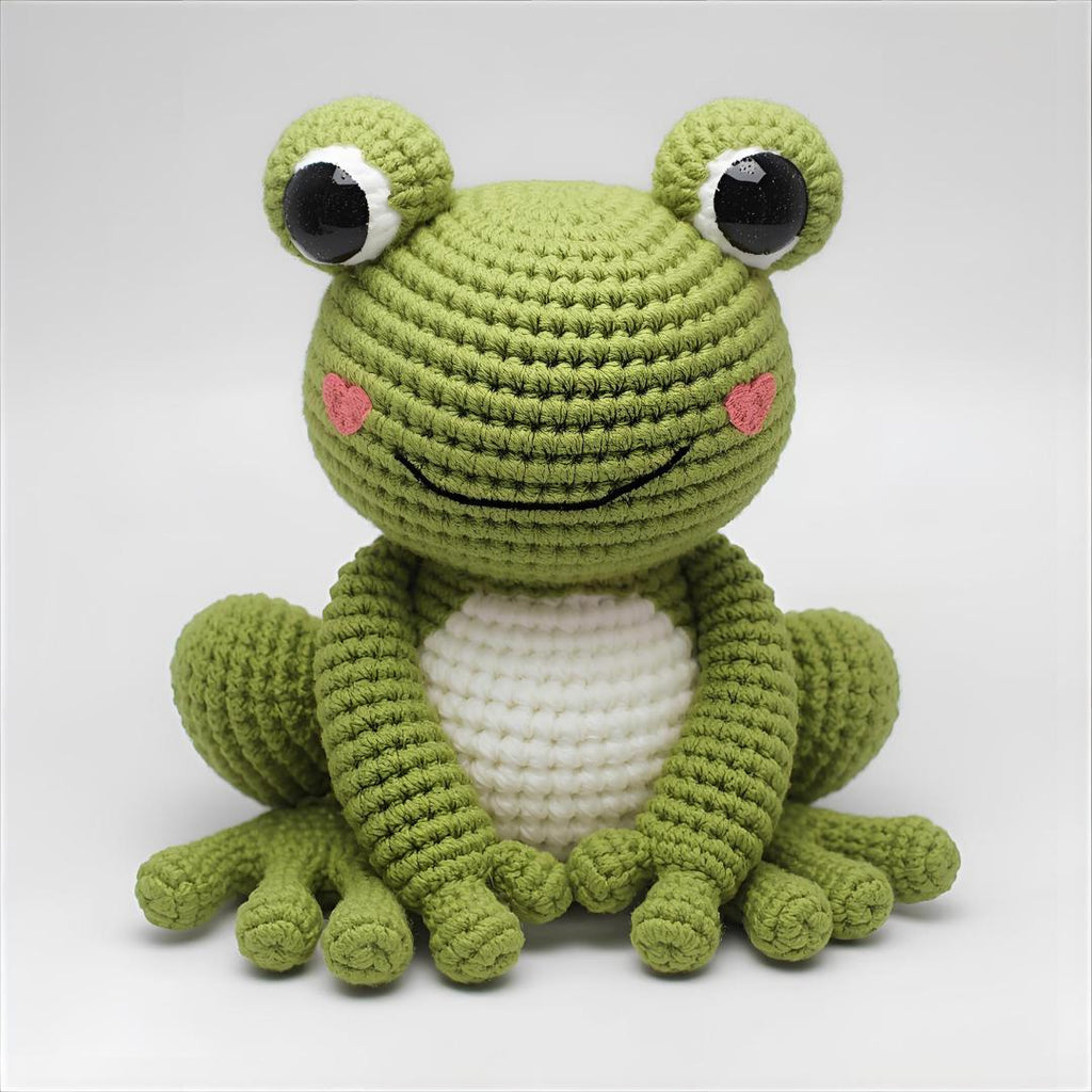 Amigurumi Frog Crochet Pattern – DIY Plush Toy PDF – Beginner Friendly
