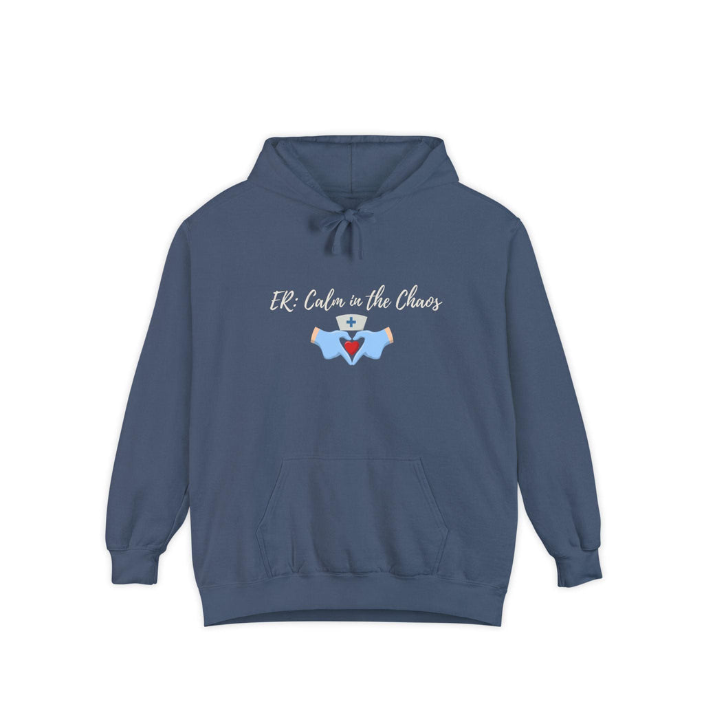 Embroidered ER Nurse Hoodie, Comfort Colors RN Gift, Personalized