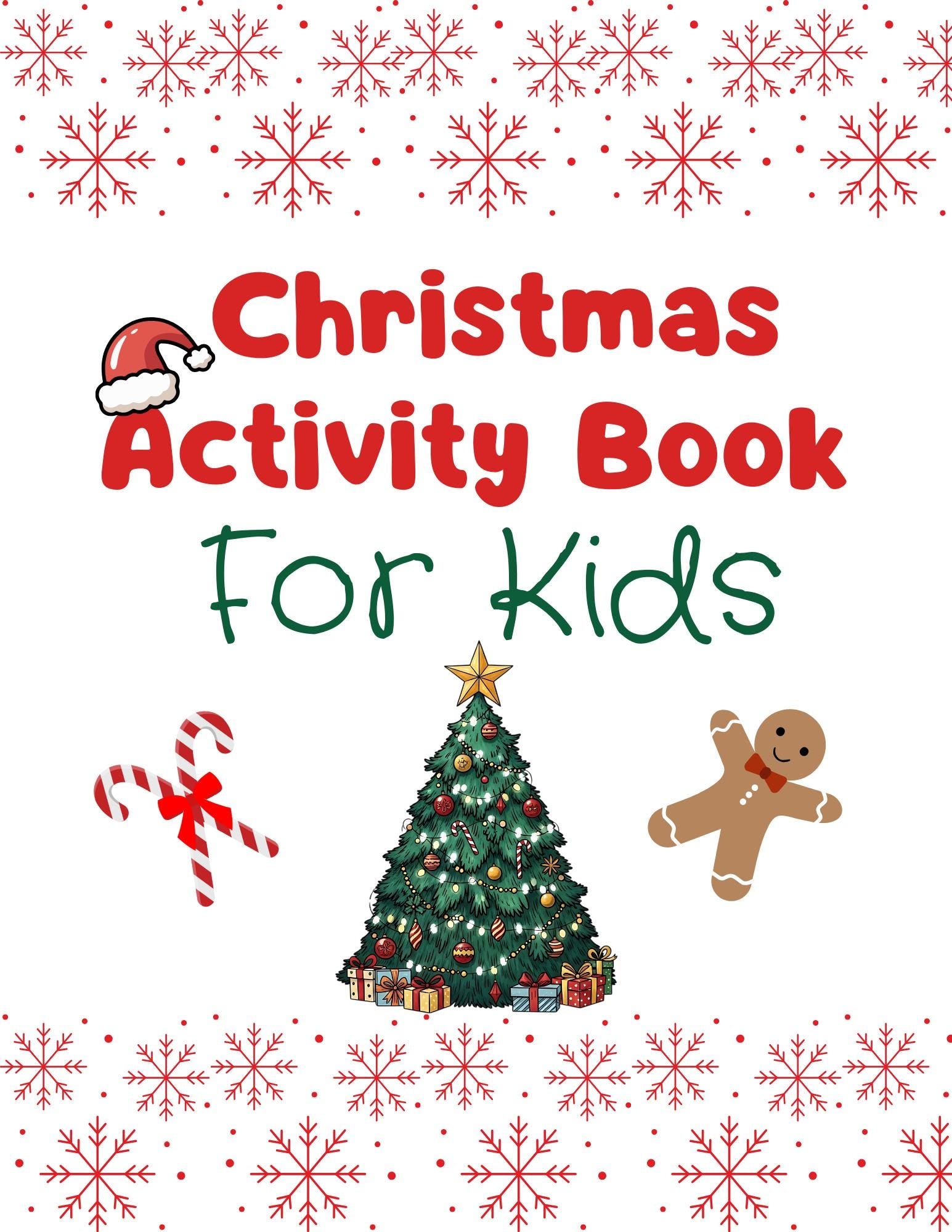 Christmas Activity Bundle for Kids: Games, Puzzles, Coloring, Scissor Skills & More | Printable PDF