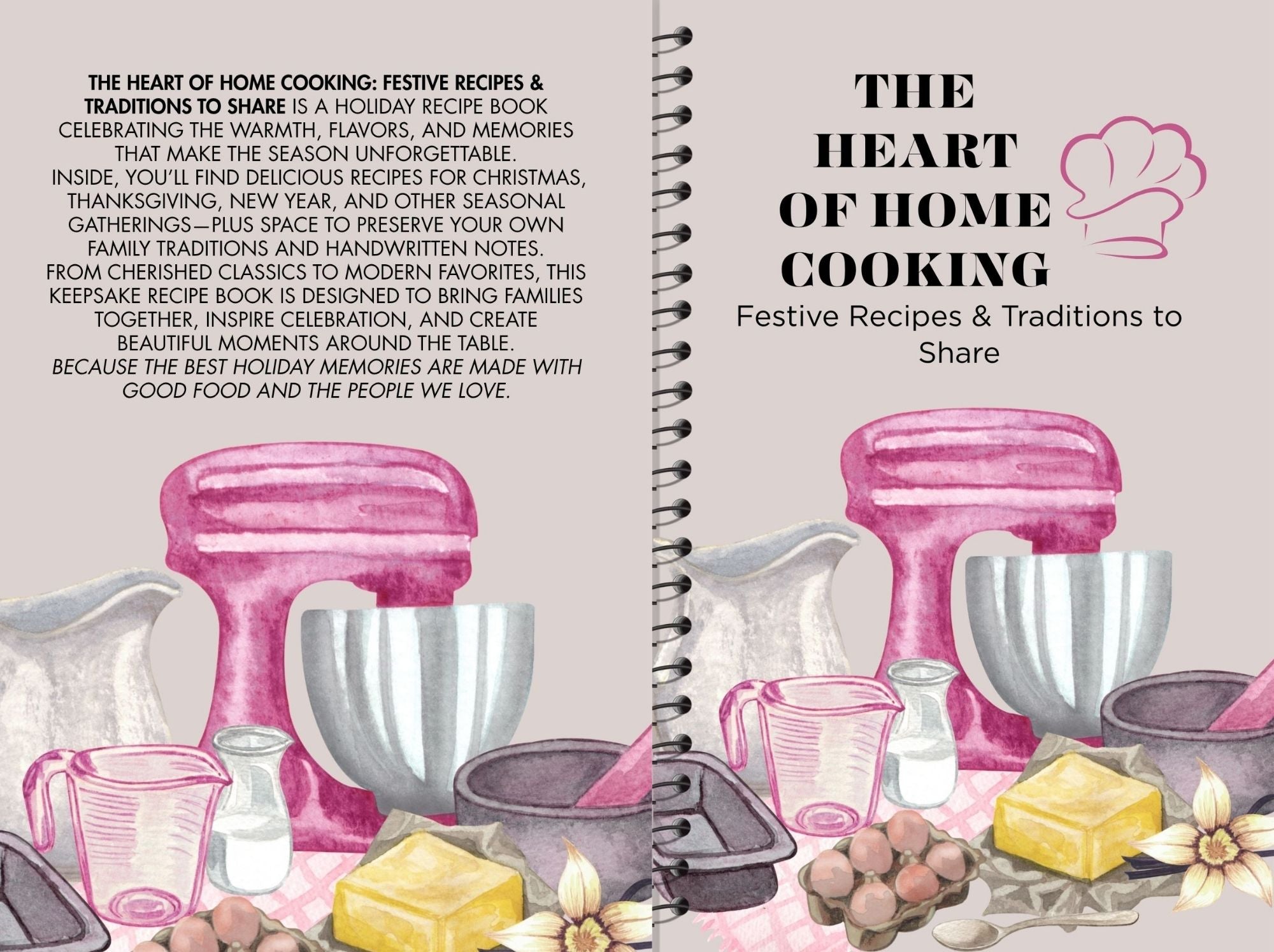 The Heart of Home Cooking: Festive Recipes & Kitchen Planner